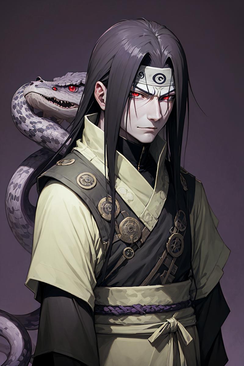 29869-3038147785-orochimaru, 1boy, red eyes, male focus, solo, snake, pale skin, simple background, purple background, upper body, looking at vie.png